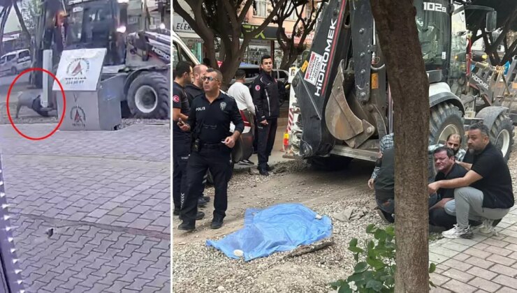 Ekmek almaya çıkan yaşlı adam kepçenin altında kalarak can verdi