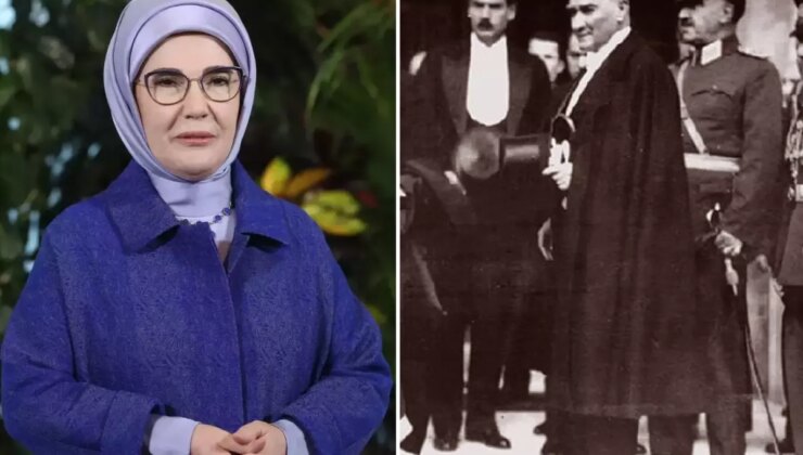 Emine Erdoğan, Mustafa Kemal Atatürk’ü andı; herkes kullandığı kelimenin anlamını aratıyor