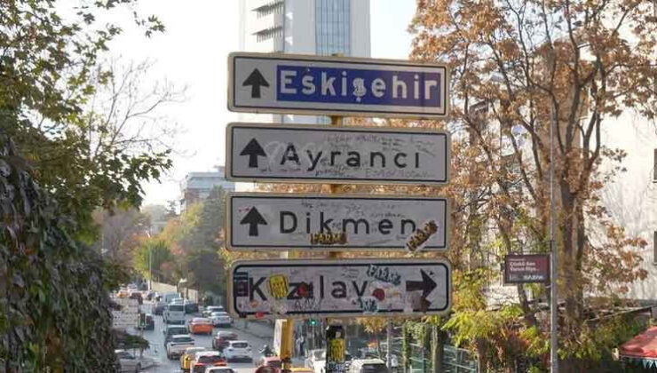 Kızılay tabelası, 4’üncü kez yenilendi