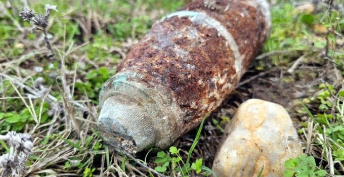 Mantar toplarken top mermisi buldular