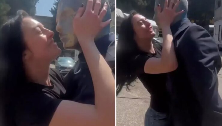 Melis Sezen, cansız mankenle dans etti