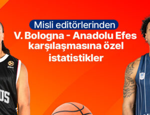 Misli editörlerinden Virtus Bologna – Anadolu Efes karşılaşmasına özel istatistikler