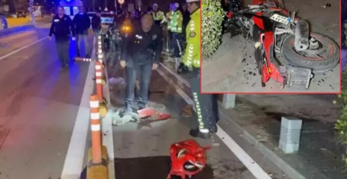 Motosiklet yaya çarptı! Yaralılar var