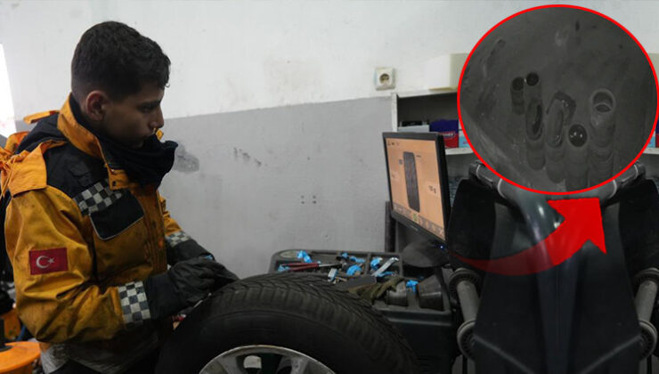 Muş’ta köpeklerin saldırdığı tavuk oto lastikçiye sığındı