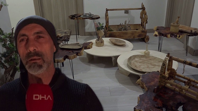 Ormandan toplayıp evinde biriktiriyor! Yıllardır bunun hayalini kuruyor