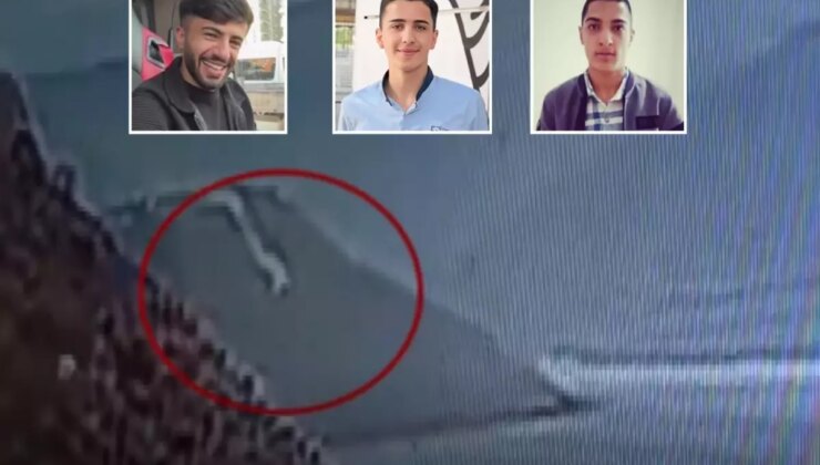 Otomobilin baraj gölüne uçtuğu kazanın görüntüleri ortaya çıktı