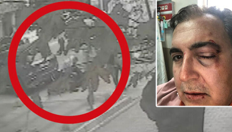 Sokaktaki kedileri besleyen iş insanına feci darp!