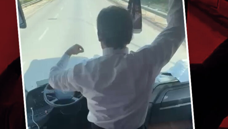 Takım otobüsünün şoföründen akılalmaz hareket