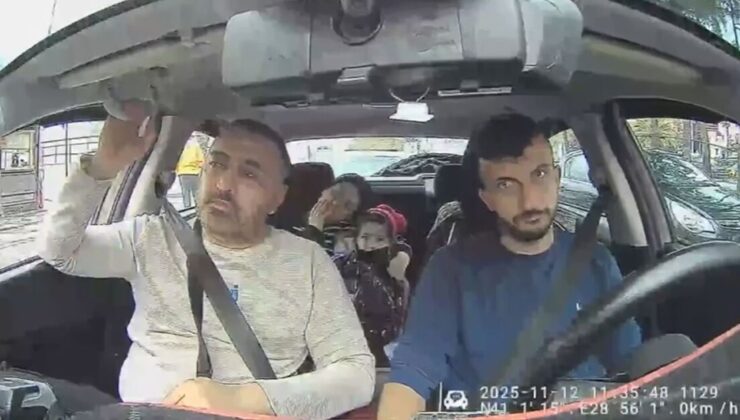 Takside son görüntü! Yürekleri yaktılar!