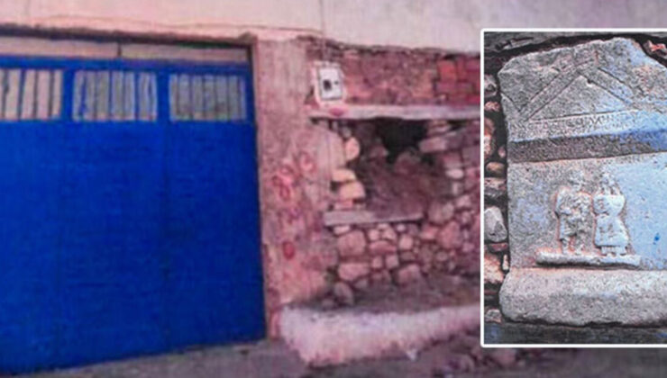Tarihi eser evin duvarındaydı… Ne yaptın muhtar?