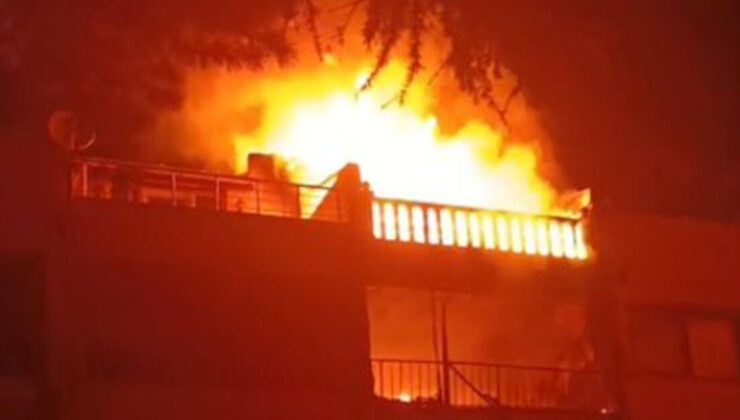 Tekirdağ’da 3 katlı binada yangın çıktı