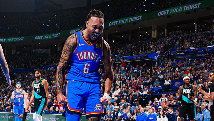 Thunder, Blazers’ı yenerek serisini 9 maça çıkardı