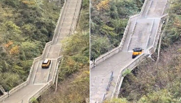 Ünlü otomobil markası şov yaparken rezil oldu: Tarihi yapıyı mahvettiler