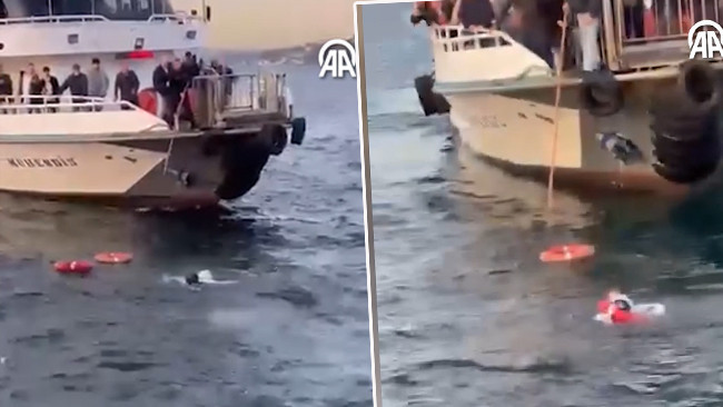Üsküdar’da bir yolcu feribottan düştü! Büyük panik yaşandı: İşte o anlar