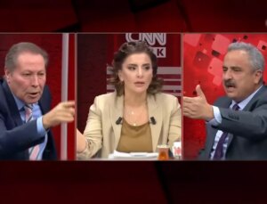 CNN Türk canlı yayınında tansiyon yükseldi: Elini masaya vurma, terbiyesizlik yapma