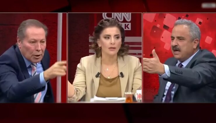 CNN Türk canlı yayınında tansiyon yükseldi: Elini masaya vurma, terbiyesizlik yapma