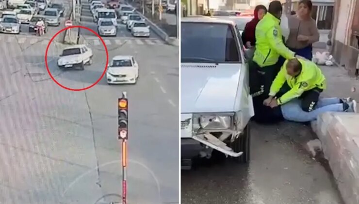 Film sahnelerini aratmayan anlar, polis böyle etkisiz hale getirdi