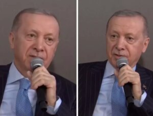 Gençlerin isteğini kırmadı! Cumhurbaşkanı Erdoğan o şiiri okudu