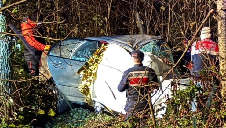 Giresun’da otomobil dere yatağına devrildi: 1 ölü
