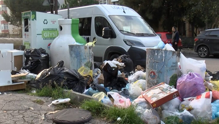 İstanbul’daki ilçe belediyesinde işçiler iş bıraktı, sokaklarda çöp yığını oluştu