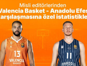 Misli editörlerinden Valencia Basket – Anadolu Efes karşılaşmasına özel istatistikler