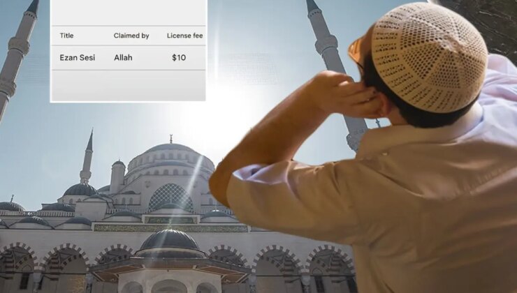 "Allah" isimli kullanıcı ezan sesinin telifini aldı iddiası