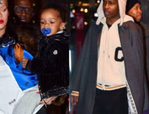 Rihanna çocuklarıyla New York sokaklarında