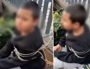 Sarıyer’de pazarda hırsızlık: Çocuğun elini kolunu iple bağladılar