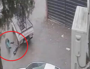 Skuter sürücüsü gencin feci ölümü kamerada