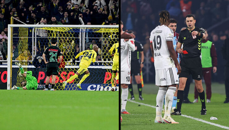 Süper Lig’de 16. haftanın VAR kayıtları açıklandı! Fenerbahçe’nin kazandığı penaltı, Beşiktaş’ın gördüğü kırmızı kart…