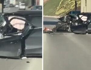 TEM Otoyolu’nda feci kaza: Otomobil, gişenin beton bariyerine çarptı! Anne ile oğlu hayatını kaybetti