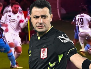 Trabzonspor-Beşiktaş maçında çok konuşulan hakem kararları: El Bilal Toure çılgına döndü! Orkun Kökçü için kırmızı kart beklentisi…