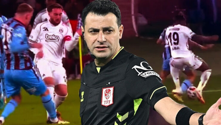 Trabzonspor-Beşiktaş maçında çok konuşulan hakem kararları: El Bilal Toure çılgına döndü! Orkun Kökçü için kırmızı kart beklentisi…