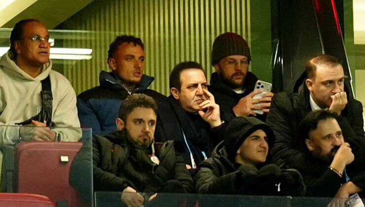 Galatasaray’ın yeni yıldızı Noa Lang tribünden takip etti!