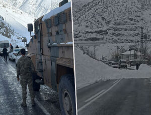 Hakkari’de Van ve Çukurca kara yollarında 3 ayrı noktaya çığ düştü