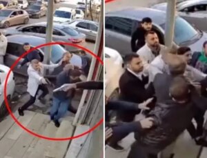 Hastane önündeki çatışmanın görüntüleri ortaya çıktı