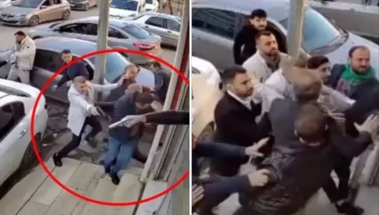 Hastane önündeki çatışmanın görüntüleri ortaya çıktı