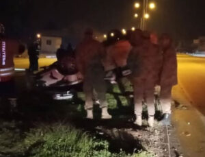 Hatay’da takla atan otomobildeki bebek öldü