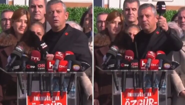 Özgür Özel mahkeme çıkışı öfkesine hakim olamadı! TRT mikrofonunu alıp demediğini bırakmadı