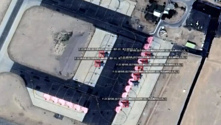 ABD F-22’lerinin, İsrail’in güneyindeki üssün pistinde konuşlandığı görüntüler yayınlandı