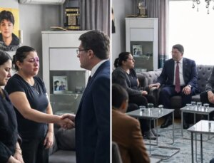 Adalet Bakanı Tunç’tan Atlas Çağlayan’ın ailesine taziye ziyareti