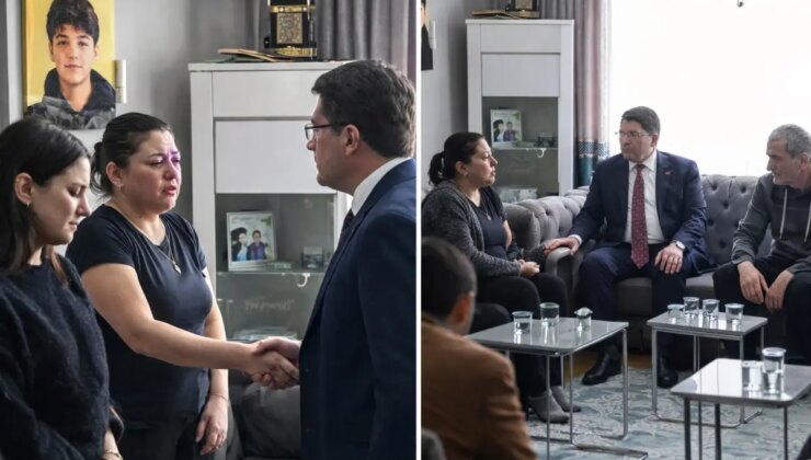 Adalet Bakanı Tunç’tan Atlas Çağlayan’ın ailesine taziye ziyareti