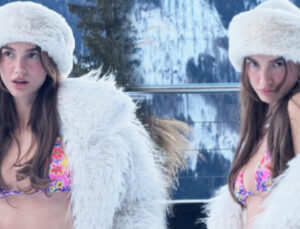 Aslı Sümen’in kar tatili pozları dikkat çekti