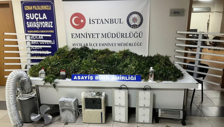 Avcılar’da uyuşturucu imalathanesine operasyon: 2 gözaltı