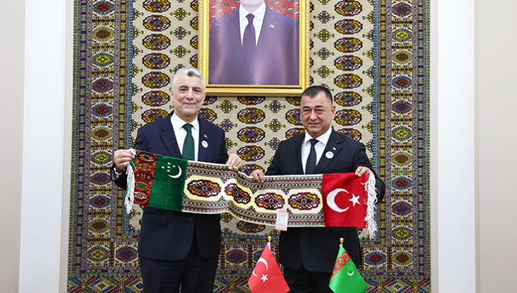 Bakan Bolat, Türkmenistan Bakanlar Kurulu Başkan Yardımcısı Ataguliev ile görüştü