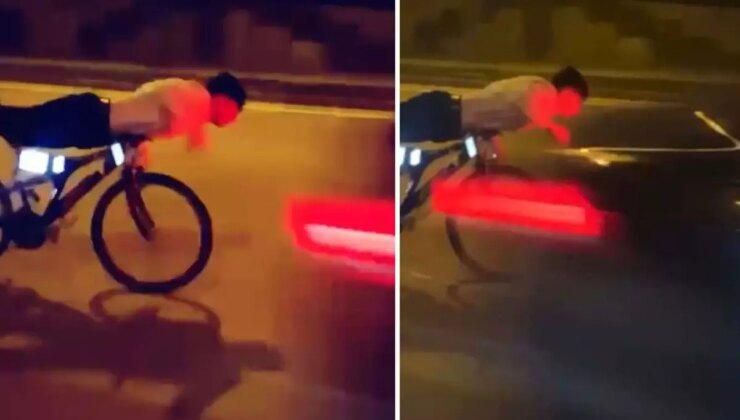 Barış, üzerine uzandığı bisiklet ile otomobile çarptı; hayatını kaybetti