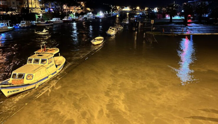 Çanakkale’de sağanak: Kepez Çayı taştı, Sarıçay yükseldi!