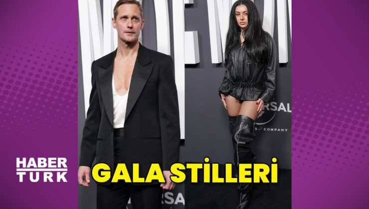Charli XCX ve Alexander Skarsgard’dan cesur gala stilleri