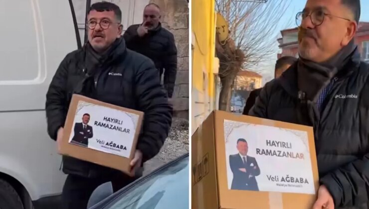 CHP’li Veli Ağbaba’nın yardım kolileri büyük tartışma yarattı