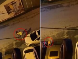 Dehşete düşüren görüntü: "Yapma, o kız" dese de dinlemedi